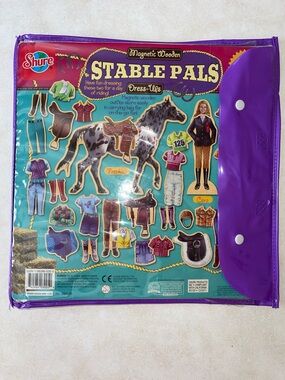 Stable Pals Magnetic Dress-Up Set, Cara and her horse, Freckles